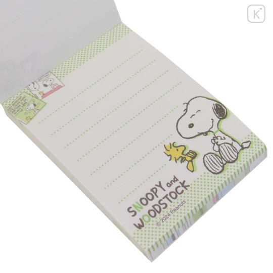 Japan Peanuts Mini Notepad - Snoopy & Woodstock Comic - 2