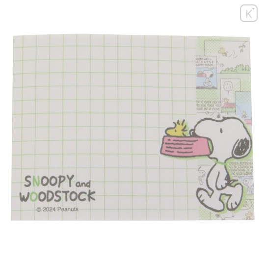 Japan Peanuts Mini Notepad - Snoopy & Woodstock Comic - 3