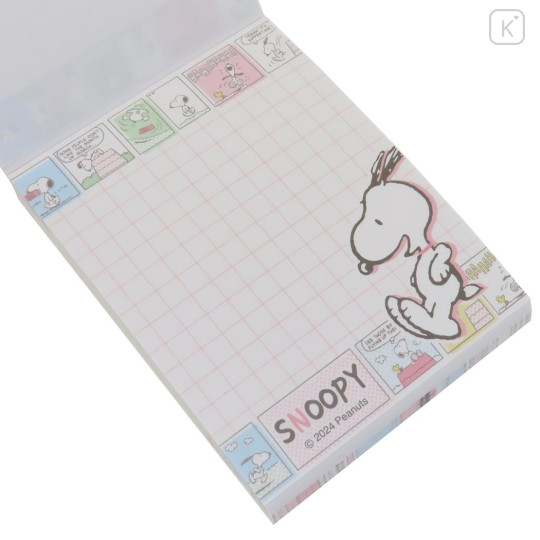 Japan Peanuts Mini Notepad - Snoopy Comic - 2