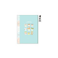 Japan Hamtaro 5 Pockets A4 Clear File - Friends / Blue - 2