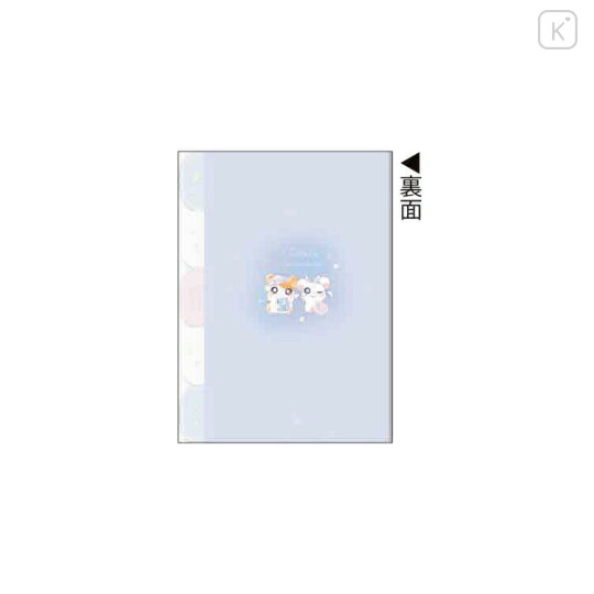 Japan Hamtaro 5 Pockets A4 Clear File - Friends / White - 2