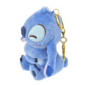 Japan Disney Store Fluffy Plush Keychain - Stitch : Cutesy Act Gyutto Cute - 2