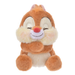 Japan Disney Store Fluffy Plush Keychain - Dale / Cutesy Act Gyutto Cute