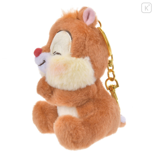 Japan Disney Store Fluffy Plush Keychain - Dale / Cutesy Act Gyutto Cute - 2