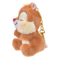 Japan Disney Store Fluffy Plush Keychain - Dale / Cutesy Act Gyutto Cute - 2