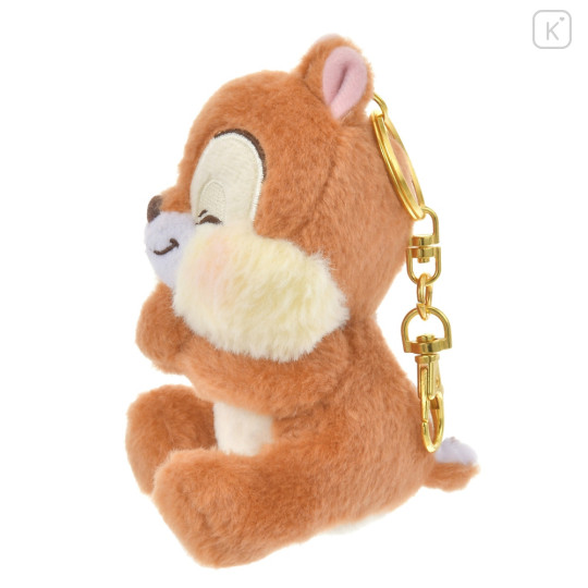 Japan Disney Store Fluffy Plush Keychain - Chip : Cutesy Act Gyutto Cute - 2