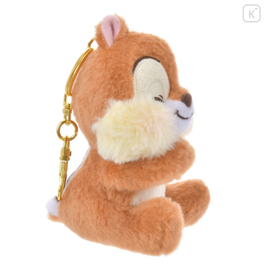 Japan Disney Store Fluffy Plush Keychain - Chip : Cutesy Act Gyutto Cute - 3