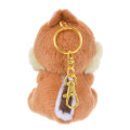 Japan Disney Store Fluffy Plush Keychain - Chip : Cutesy Act Gyutto Cute - 4