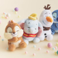 Japan Disney Store Fluffy Plush Keychain - Chip : Cutesy Act Gyutto Cute - 7