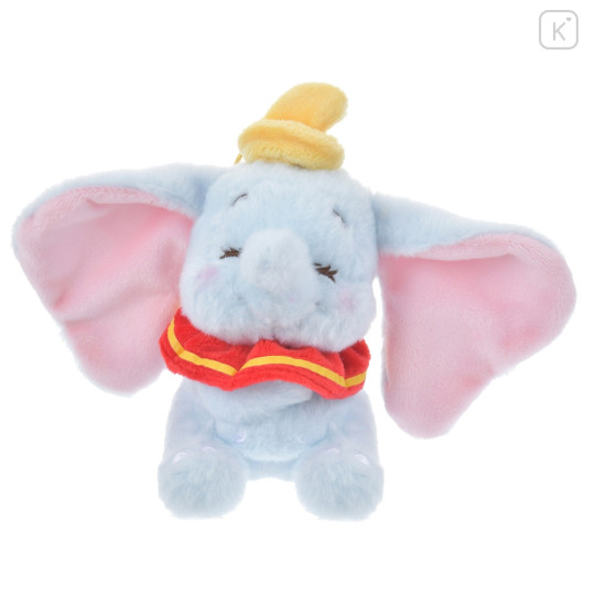 Japan Disney Store Fluffy Plush Keychain - Dumbo / Cutesy Act Gyutto Cute - 1