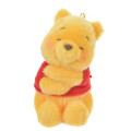 Japan Disney Store Fluffy Plush Keychain - Pooh : Cutesy Act Gyutto Cute - 1