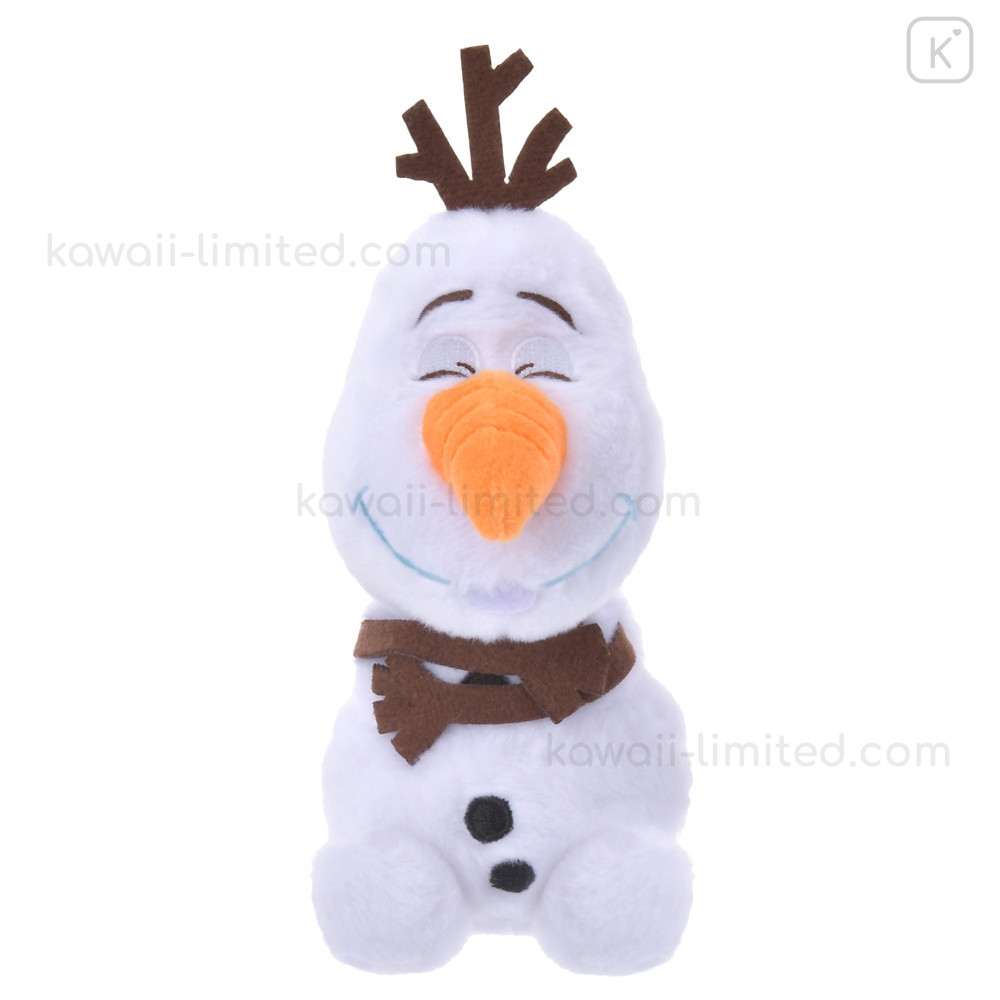 Japan Disney Store Fluffy Plush Keychain - Olaf : Cutesy Act