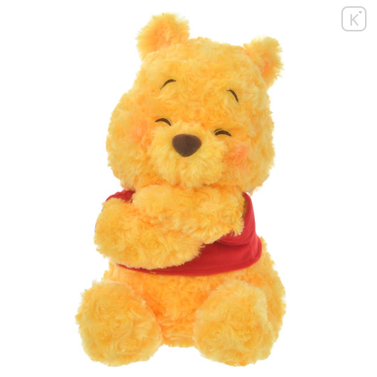 Japan Disney Store Fluffy Plush Toy - Pooh : Cutesy Act Gyutto Cute - 1