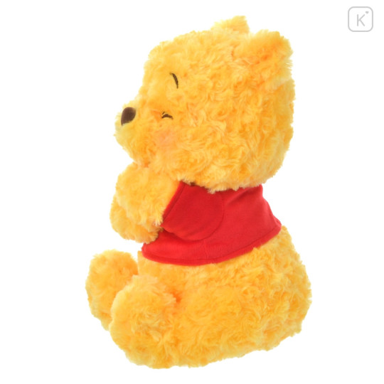 Japan Disney Store Fluffy Plush Toy - Pooh : Cutesy Act Gyutto Cute - 2