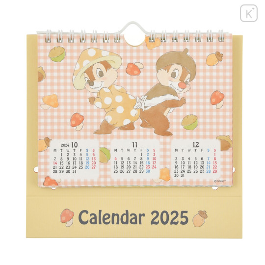 Japan Disney Store Desk Calendar - Chip & Dale : 2025 - 1