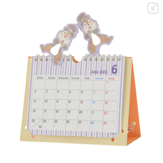 Japan Disney Store Desk Calendar - Chip & Dale : 2025 - 4