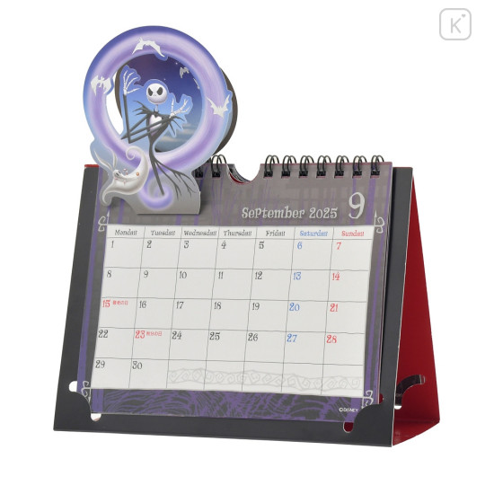 Japan Disney Store Desk Calendar - Tim Burton's The Nightmare Before Christmas / 2025 - 4