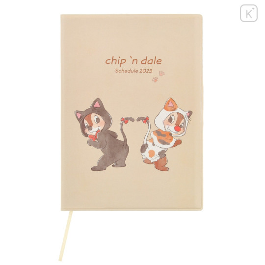 Japan Disney Store B6 Planner Monthly Schedule Book - Chip & Dale : 2025 - 1