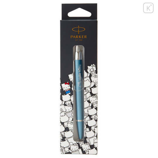 Japan Sanrio Parker Ballpoint Pen - Hello Kitty / Pastel Blue - 2