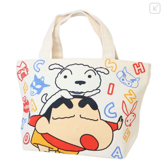 Japan Crayon Shinchan Mini Tote Bag - Shinchan & Shiro - 1