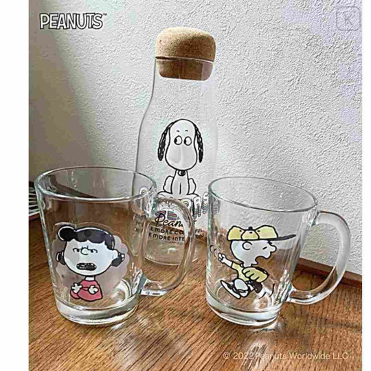 Japan Peanuts Big Vinyl Sticker - Snoopy / Kids - 3