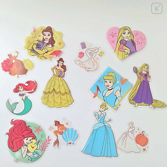 Japan Disney Big Vinyl Sticker - Princesses - 2