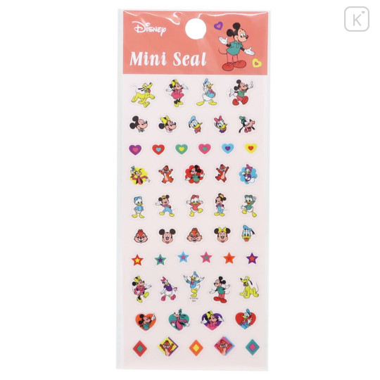 Japan Disney Mini Seal Sticker - Mickey & Friends - 1