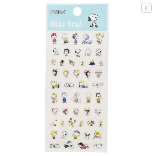 Japan Peanuts Mini Seal Sticker - Snoopy & Kids - 1