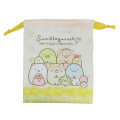 Japan San-X Drawstring Bag - Sumikko Gurashi / Yellow Flower - 1