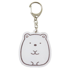 Japan San-X Acrylic Name Tag Keychain - Sumikko Gurashi / Shirokuma