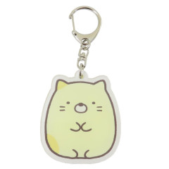 Japan San-X Acrylic Name Tag Keychain - Sumikko Gurashi / Neko