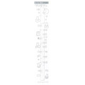 Japan Miffy Wall Sticker Height Chart - Star & Moon - 3