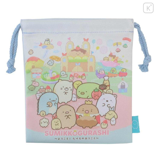 Japan San-X Drawstring Bag - Sumikko Gurashi / Food Kingdom B - 1