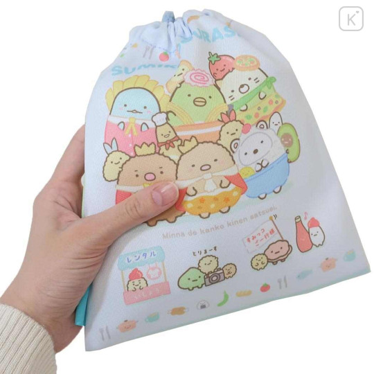 Japan San-X Drawstring Bag - Sumikko Gurashi / Food Kingdom B - 2