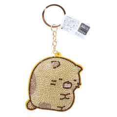 Japan San-X Glitter Deco Key Holder - Sumikko Gurashi / Neko