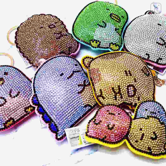 Japan San-X Glitter Deco Key Holder - Sumikko Gurashi / Neko - 3