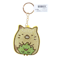 Japan San-X Glitter Deco Key Holder - Sumikko Gurashi / Neko & Zassou