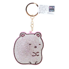 Japan San-X Glitter Deco Key Holder - Sumikko Gurashi / Shirokuma