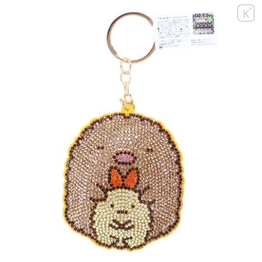 Japan San-X Glitter Deco Key Holder - Sumikko Gurashi / Tonkatsu & Ebifurai - 1