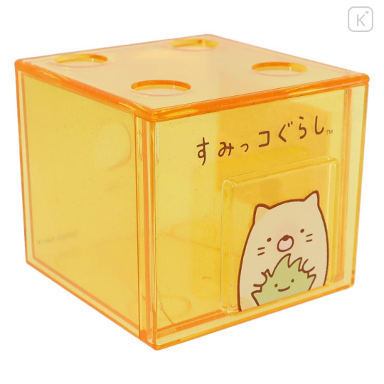 Japan San-X Stacking Chest Drawer - Neko / Clear Orange - 1