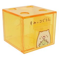 Japan San-X Stacking Chest Drawer - Neko / Clear Orange