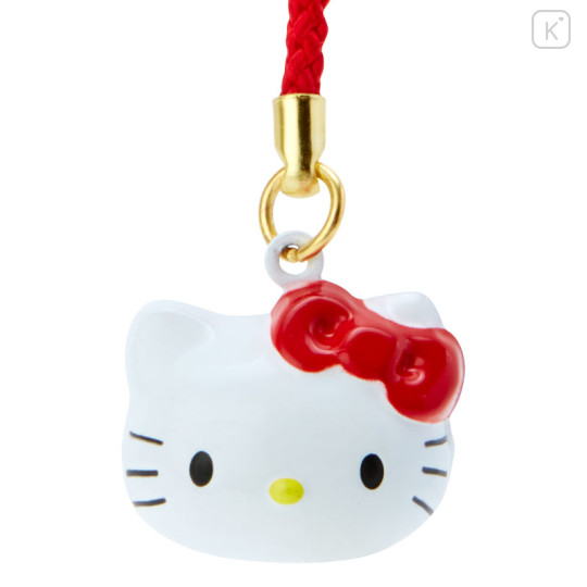 Japan Sanrio Original Face-shaped Bell Netsuke - Hello Kitty - 2