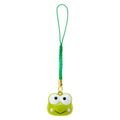 Japan Sanrio Original Face-shaped Bell Netsuke - Keroppi