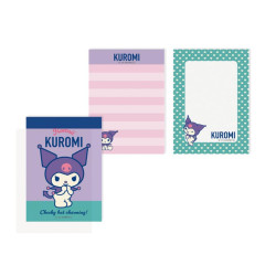 Japan Sanrio Mini Notepad - Kuromi / Retro