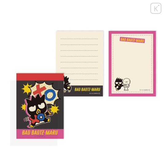 Japan Sanrio Mini Notepad - Bad Badtz-maru / Retro - 1