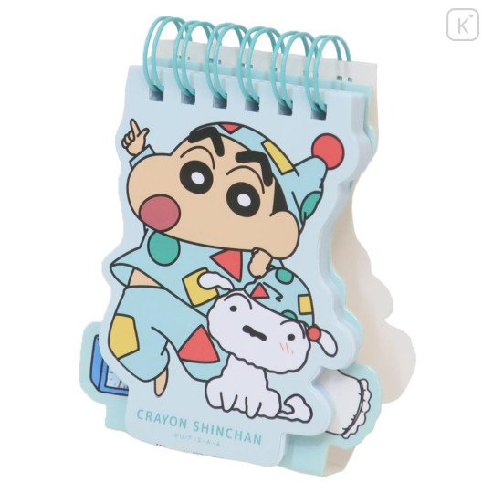 Japan Crayon Shin-chan Ring Memo Stand - Pajama - 1