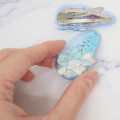 Japan Sanrio Hair Clip 2pcs Set - Cinnamoroll Wink / Glitter Stars - 2