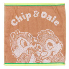 Japan Disney Jacquard Wash Towel Handkerchief - Chip & Dale / Whisper