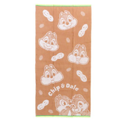 Japan Disney Jacquard Bath Towel - Chip & Dale / Whisper