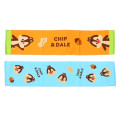 Japan Disney Slim Jacquard Face Towel Set - Chip & Dale / Orange & Blue - 1